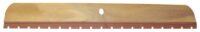 24" Wood Notched Squeegee with Threaded Hole