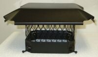 17 X 29 Multi Flue Black Galvanized Cap