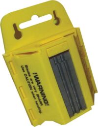 Dispenser with 100 English Hook Blades with Hole