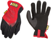 Mechanix Wear® 2X Black And Red FastFit® Full Finger Synthetic Leather Mechanics Gloves With Elastic Cuff, Spandex® Padded Back, Stretch Panels