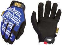 Mechanix Wear® X-Large Black And Blue The Original® Full Finger Synthetic Leather Mechanics Gloves With Hook And Loop Cuff, Spandex® Back, Synthetic Leather Palm And Fingertips And Reinforced Thumb