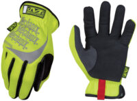 Mechanix Wear® Small Hi-Viz Yellow FastFit® Full Finger Synthetic Leather Mechanics Gloves With Elastic Cuff, 3M® Scotchlite™ Reflective Ink Increases Visibility