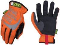 Mechanix Wear® X-Large Hi-Viz Orange FastFit® Full Finger Synthetic Leather Mechanics Gloves With Elastic Cuff, 3M® Scotchlite™ Reflective Ink Increases Visibility