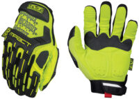 Mechanix Wear® X-Large Hi-Viz Yellow Safety M-Pact® Full Finger Synthetic Leather Mechanics Gloves With Hook And Loop Cuff, Reinforced Fingertips, TPR Knuckle And Finger Protection And PORON® XRD® Palm Padded