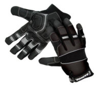 Radnor® X-Large Black Premium Full Finger Sueded Leather And Spandex Mechanics Gloves With Hook and Loop Cuff, Spandex Back, Neoprene Knuckle And Wrist Pad, Suede Palm, Kevlar® Patch In Thumb Crotch And PVC Grip Patches On Palm And Fingers