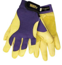 Tillman™ X-Large Blue And Gold TrueFit™ Full Finger Top Grain Spandex® And Deerskin Premium Mechanics Gloves With Elastic Cuff, Double Leather Palm, Reinforced Thumb And Smooth Surface Fingers