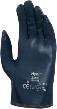 Ansell Size 7 1/2 Hynit® Medium Duty Multi-Purpose Cut And Abrasion Resistant Blue Nitrile Impregnated Fabric Perforated Back Coated Work Gloves With Interlock Knit Liner And Slip-On Cuff