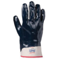 SHOWA™ 7166-10 Size 10 Nitri-Pro® Heavy Duty Cut Resistant Navy Nitrile Fully Coated Work Gloves With Cotton And Jersey Liner And Safety Cuff