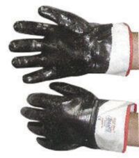 SHOWA™ 7166R-10 Size 10 Nitri-Pro® Heavy Duty Cut Resistant Navy Nitrile Fully Coated Work Gloves With Cotton And Jersey Liner And Safety Cuff