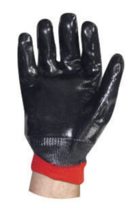 SHOWA™ 7199NC-10 Size 10 Nitri-Pro® Heavy Duty Cut Resistant Navy Nitrile Palm And Finger Coated Work Gloves With White Cotton And Jersey Liner And Gauntlet Cuff
