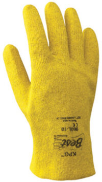 SHOWA™ Size 10 KPG® Light Weight Abrasion Resistant Yellow PVC Fully Coated Work Gloves With Seamless Cotton Knit Liner And Slip-On Cuff