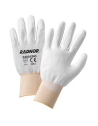 Radnor® X-Large White Economy Polyurethane Palm Coated Gloves With Seamless 13 Gauge Nylon Knit Liner