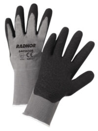 Radnor® X-Large Gray Latex Palm Coated Gloves WIth 13 Gauge Seamless Nylon Knit Liner