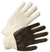Radnor® Men's Medium-Weight Cotton/Poly String Knit Glove With PVC Coated Palm