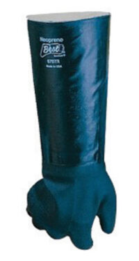 SHOWA™ Size 10 Large Black Neo Grab™ Elbow Length Cotton Lined Neoprene Fully Coated Chemical Resistant Gloves With Rough Finish And Gauntlet Cuff