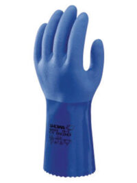 SHOWA™ Size 9 Blue Atlas® 12" Aramid Lined Kevlar® And PVC Fully Coated Chemical Resistant Gloves With Rough Finish