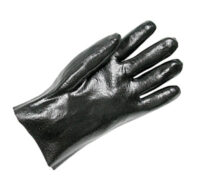 Radnor® Large Black 10" Economy PVC Glove Fully Coated With Rough Finish Palm