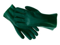 Radnor® Large Green 12" Sandpaper Grip PVC Glove With Jersey Lining