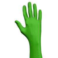 SHOWA® X-Large Green Eco Best Technology® (EBT) 4 mil Latex-Free Nitrile Powder Free Biodegradable Disposable Gloves (100 Gloves Per Box)