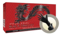 Microflex® Large Black 9 1/2" Black Dragon® 4.7 mil Latex Ambidextrous Non-Sterile Medical Grade Powder-Free Disposable With Textured Finish And Standard Examination Beaded Cuff (100 Gloves Per Dispenser Box)
