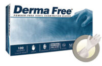 Microflex® Large Clear 9 1/2" Derma Free® 4.3 mil Vinyl Ambidextrous Non-Sterile Medical Grade Powder-Free Disposable Gloves With Smooth Finish And Standard Examination Beaded Cuff (100 Each Per Box)