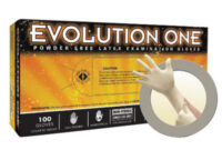Microflex® Large Natural 10" Evolution One® 5.5 mil Latex Ambidextrous Non-Sterile Medical Grade Powder-Free Disposable Gloves With Textured Finish, Standard Examination Beaded Cuff And Polymer Coating(100 Each Per Box)