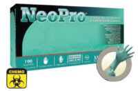 Microflex® Small Green 9.645" NeoPro® 5.1 mil Chloroprene Ambidextrous Non-Sterile Medical Grade Powder-Free Disposable Gloves With Textured Finger Tip Finish, Standard Examination Beaded Cuff And Polymer Coating(100 Each Per Box)