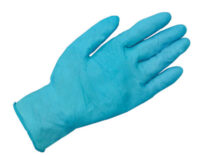 Radnor® Medium Blue 9 1/2" 5 mil Exam Grade Latex-Free Nitrile Ambidextrous Non-Sterile Powder-Free Disposable Gloves With Textured Finish (100 Gloves Per Box)