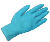 Radnor® Medium Blue 9 1/2" 4 mil Industrial/Food Grade Latex-Free Nitrile Ambidextrous Non-Sterile Powdered Disposable Gloves With Textured Finish (100 Gloves Per Box)