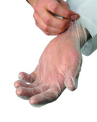 Radnor® Small Clear 3.5 mil Vinyl Powder-Free Disposable Gloves (100 Gloves Per Box)