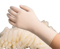 Radnor® Small Natural 4.5 mil Latex Lightly Powdered Disposable Gloves (100 Gloves Per Box)