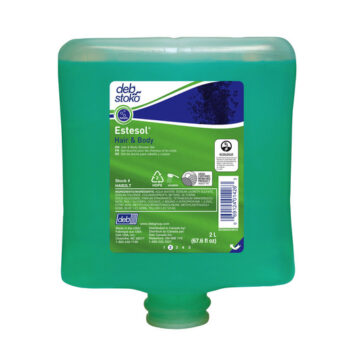 Deb Group 2 Liter Refill Blue Estesol® Pleasant Scented Hair And Body Shower Gel (4 Per Case)