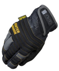 Mechanix Wear® Large Black And Gray Winter Armor Nylon Fleece Lined Cold Weather Gloves With Double Reinforced Thumb, Hook And Loop Cuff And Rubberized Palm