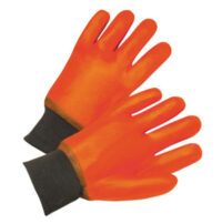 Radnor® Large Orange PVC Jersey Lined Cold Weather Gloves With Knit Wrist