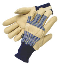 Radnor® Large Tan Pigskin Thinsulate® Lined Cold Weather Gloves With Knit Wrist And Knuckle Strap