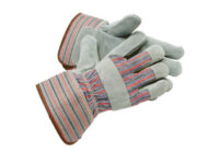 Radnor® X-Large Gray Leather Thinsulate® Lined Cold Weather Gloves With Wing Thumb, Safety Cuffs, Leather Knuckle Strap And Elastic Back