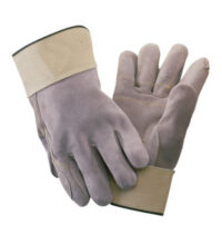 Radnor® Large Side Split Leather Palm Gloves With Safety Cuff, Full Leather Back And Double Leather On Palm, Fingers And Thumb