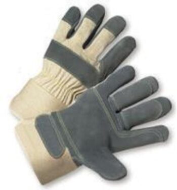 Radnor® Large Premium Select Double Leather Palm Gloves With Safety Cuff, Double Leather Palm And Reinforced Index And Middle Finger