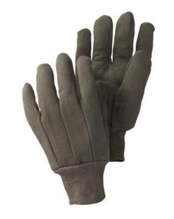 Radnor® Ladies Brown 9 Ounce 100% Cotton Jersey Gloves With Knitwrist