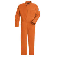 Bulwarkﾮ 42" Orange Cotton Flame Resistant Coverall With Zipper Closure