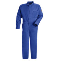 Bulwarkﾮ 38" Royal Blue Cotton Flame Resistant Coverall With Zipper Closure