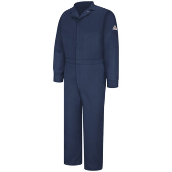 Bulwarkﾮ 52" Navy Cotton Excel FRﾮ ComforTouchﾙ Nylon Flame Resistant Coverall With Zipper Closure