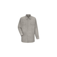 Bulwarkﾮ X-Large Silver Grey Cotton Excel FRﾮ Flame Resistant Shirt With Snap Closure