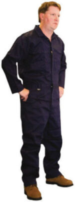 Stanco Safety Productsﾙ X-Large Navy Blue Induraﾮ Arc Rated Flame Resistant Coveralls With Front Zipper Closure