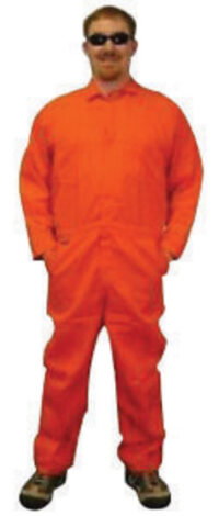 Stanco Safety Productsﾙ X-Large Orange Induraﾮ Arc Rated Flame Resistant Coveralls With Front Zipper Closure