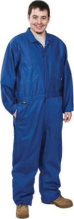 Stanco Safety Productsﾙ Medium Royal Blue Induraﾮ Arc Rated Flame Resistant Coveralls With Front Zipper Closure