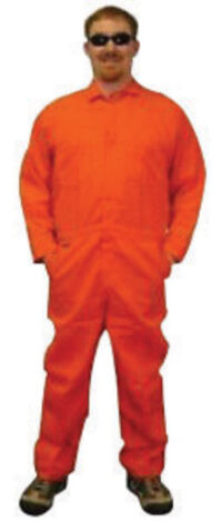 Stanco Safety Productsﾙ Large Orange Nomexﾮ Nomexﾮ IIIA Arc Rated Flame Resistant Coveralls With Front Zipper Closure