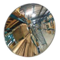 Se-Kure Controlsﾮ 12" Acrylic Lens Viewﾮ Outdoor Convex Mirror With (2) Mounting Telescopic Bracket