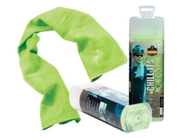 Ergodyne 13" X 29 1/2" Hi-Viz Lime Chill-Itsﾮ 6602 PVA Evaporative Cooling Towel