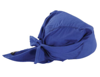 Ergodyne Blue Western Chill-Itsﾮ 6710CT Advanced PVA Evaporative Cooling Triangle Hat With Tie Closure And Towel